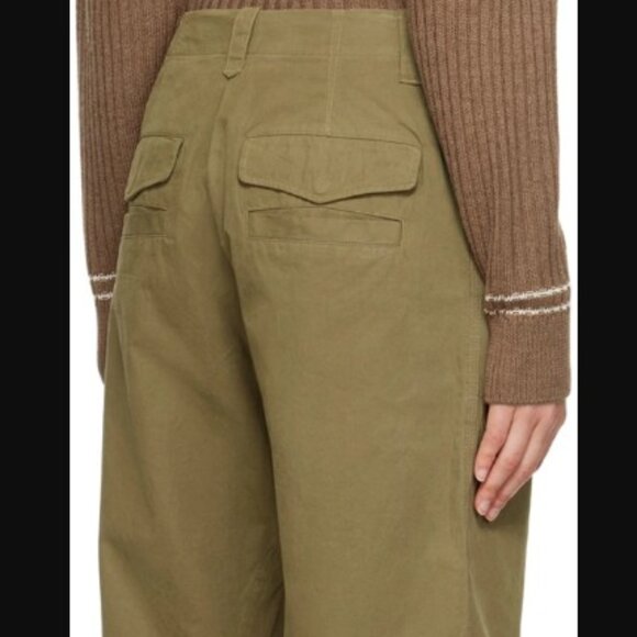 rag & bone Olive Brown Malia Trousers sz 2 - Picture 2 of 12